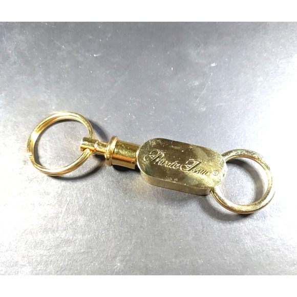 Private Issue Keychain Extender Gold Tone Classic - Picture 1 of 4